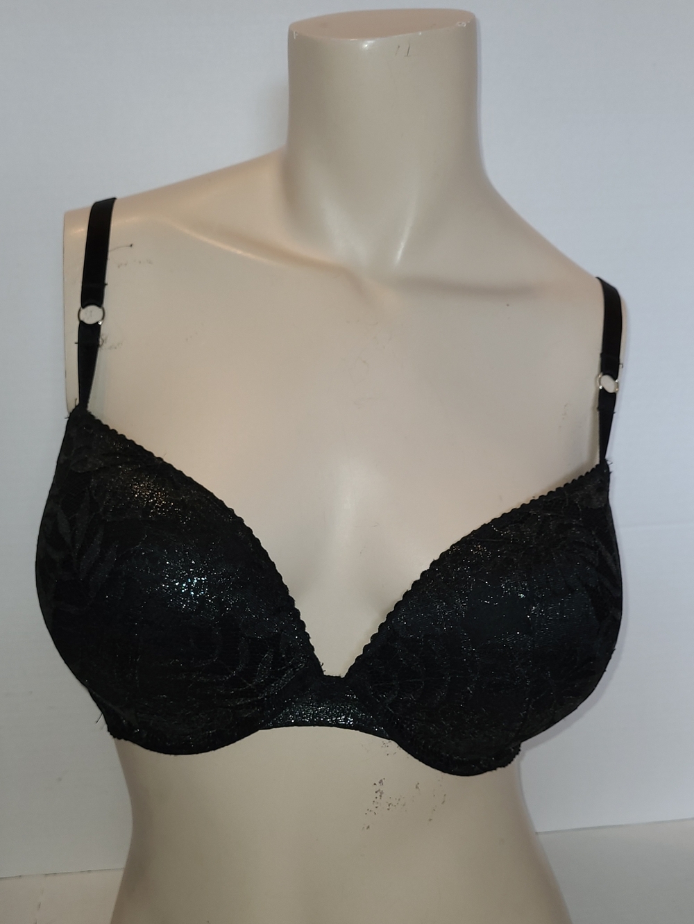 VICTORIA SECRET Black Lace Push-Up Bra
